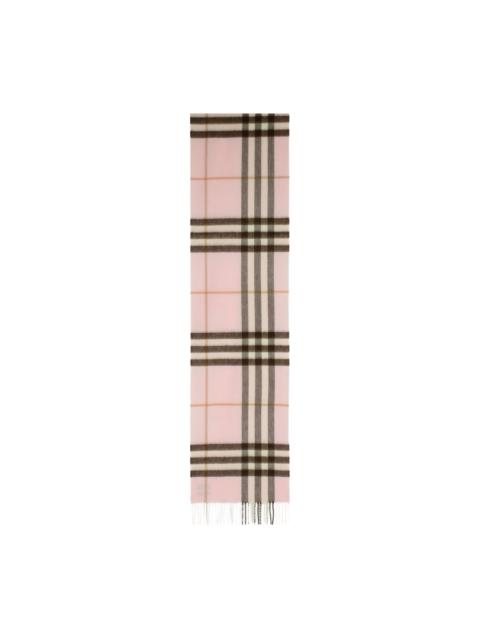 Burberry check-pattern fringed scarf