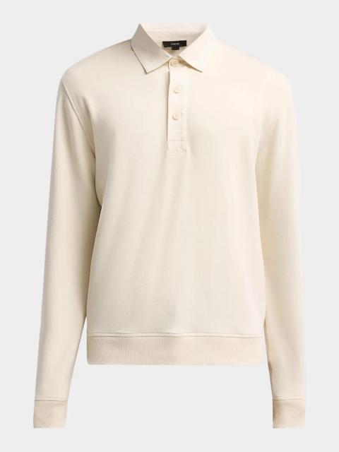 Vince Men's French Terry Polo Sweatshirt