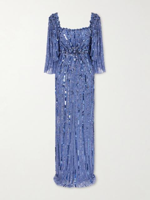 JENNY PACKHAM Sequin-embellished Tulle Gown