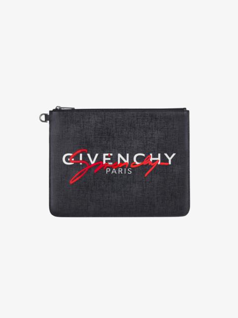 Givenchy GIVENCHY large pouch in coated canvas