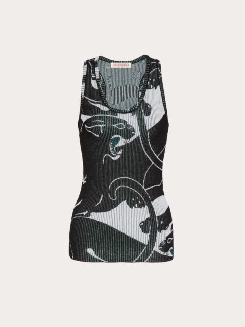 Valentino PANTHER JACQUARD LUREX TOP