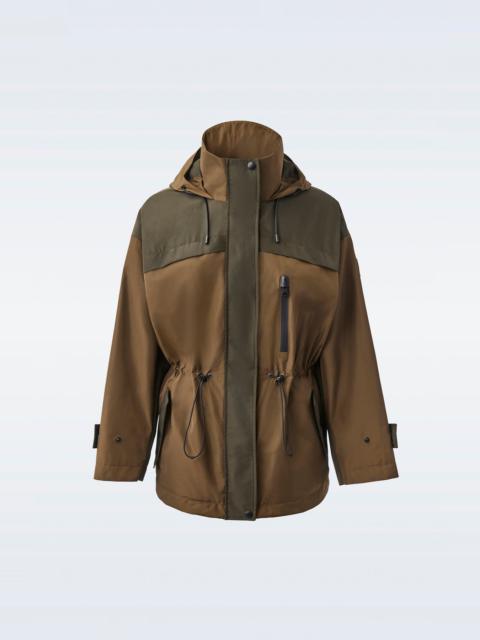 MACKAGE ALIZE Rain parka with storm visor