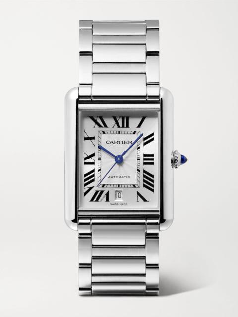 Cartier Tank Must Automatic 41mm extra-large stainless steel watch Gray