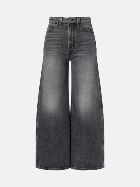 KHAITE Delina high-rise wide-leg jeans