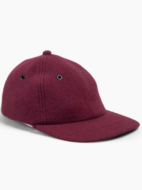 The Real McCoys MA22105 Wool Baseball Cap Burgundy