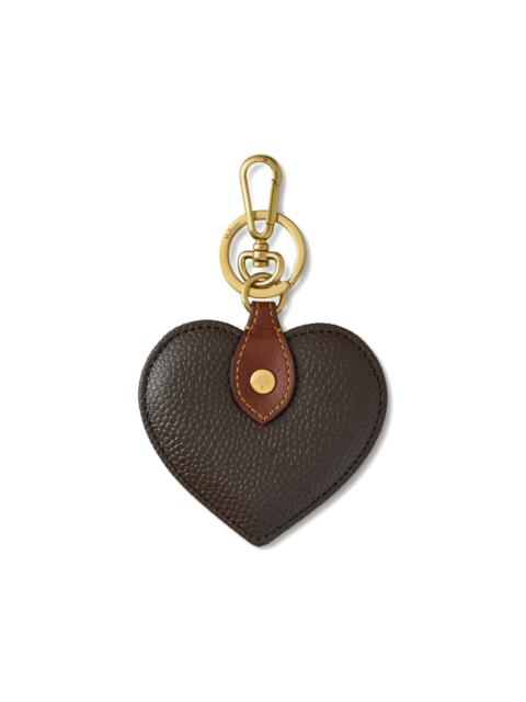 Mulberry Heart pebble-grain keyring