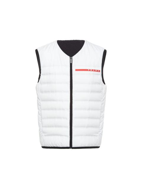 Prada Sleeveless down vest in fleece