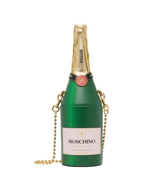 Moschino Green & Gold Champagne Bottle Bag