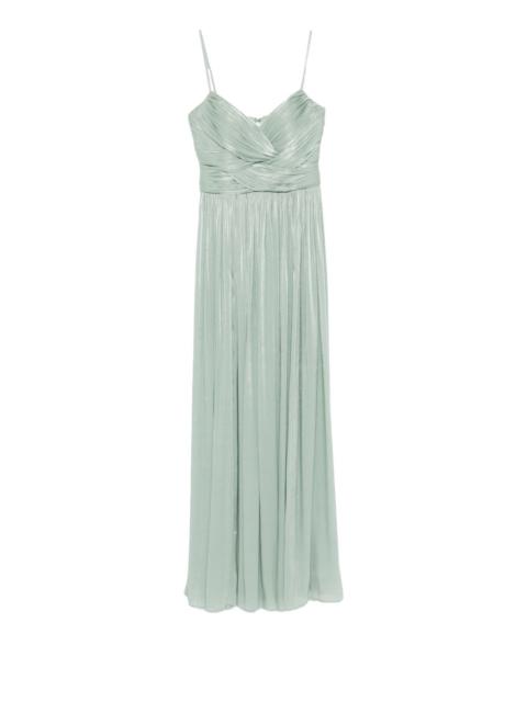 COSTARELLOS Sireen pleated maxi dress