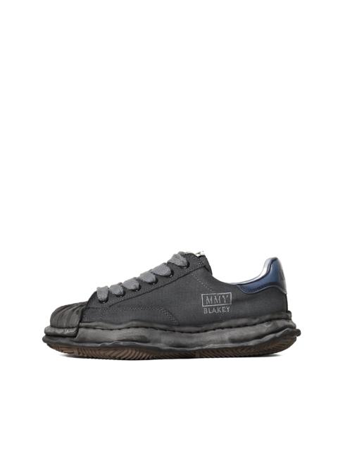 Maison MIHARAYASUHIRO BLAKEY LOW CANVAS GARMENT DYE / BLK BLK
