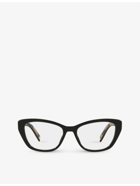 Prada PR 19WV cat eye-frame acetate optical glasses