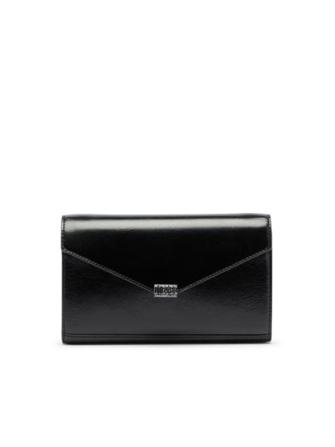 Diesel WALLET PURSE IN SHINY WRINKLED LEATHER