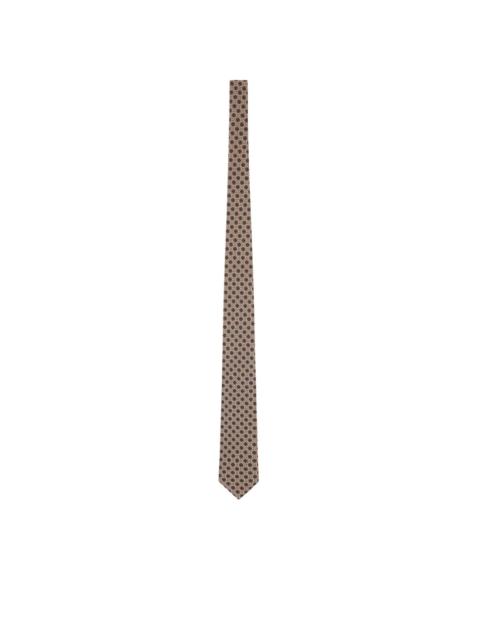 LARDINI geometric-print pointed tie