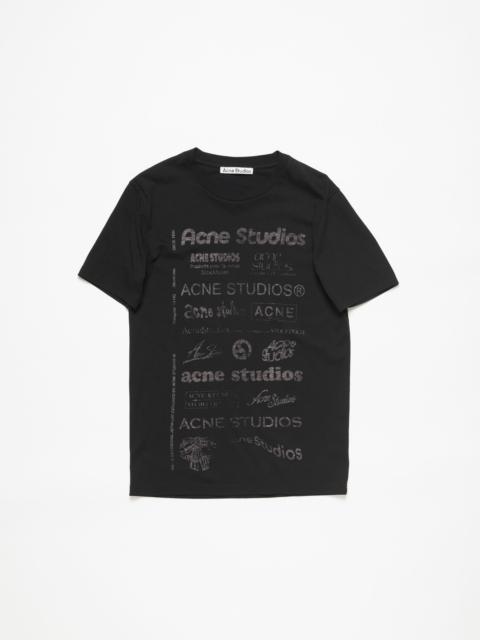 Acne Studios Logo t-shirt - Relaxed fit - Black