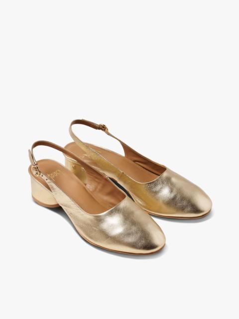 beek Lora Leather Ballet Slingback Heel
