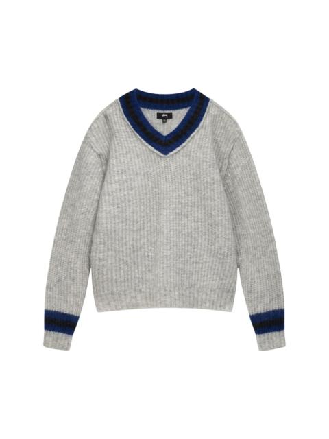 Stüssy Stussy Mohair Tennis Sweater 'Ash'