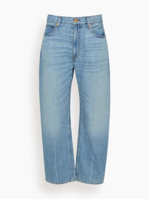 JAMIE HALLER The Crop Loose Jean in Deep Blue