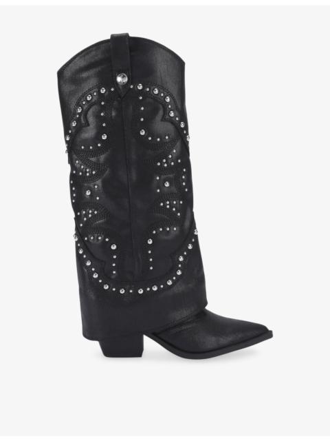 STEVE MADDEN Stagecoach Leather Boots