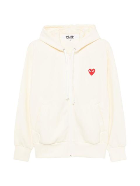 Comme des Garçons PLAY emblem zip-up hoodie