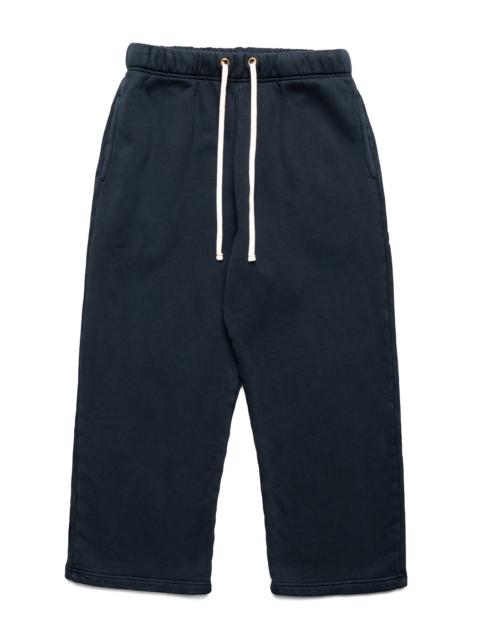 LES TIEN Cropped Relaxed Pant Heavyweight Fleece - Faded Black