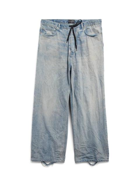 Oversized Baggy Pants in Light Blue