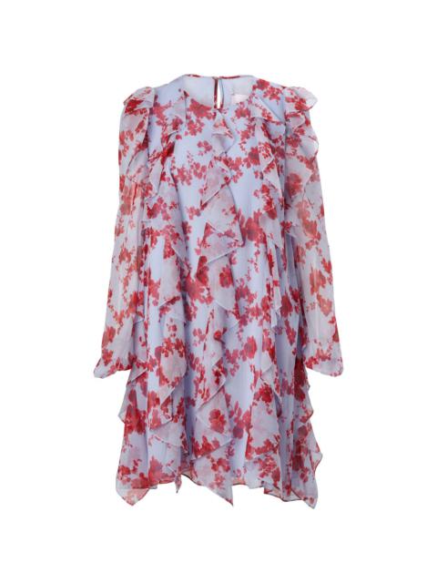 CAROLINA HERRERA floral-print chiffon dress