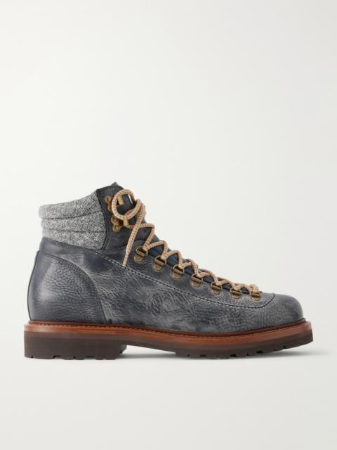 Brunello Cucinelli Leather Hiking Boots
