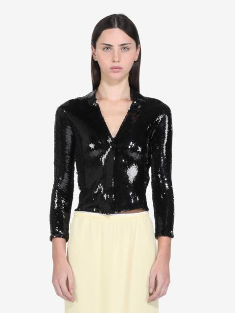 N°21 CROPPED SEQUIN BLAZER