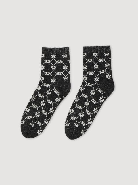 Sandro Double S jacquard socks