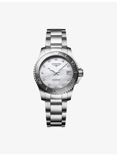 Longines L3.370.4.87.6 HydroConquest Bicolour Stainless-Steel And 0.044ct Diamond Quartz Watch