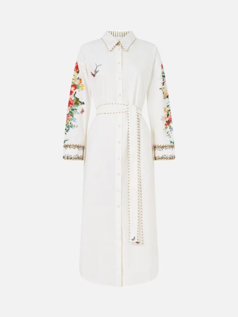 CAMILLA SHIRT DRESS WITH BACK BUTTON DETAIL ART FOR THE EMPRESS