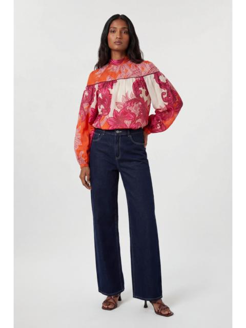 KAREN MILLEN Baroque Balloon Sleeve Blouse