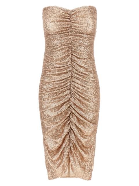 NORMA KAMALI 'Strapless Shirred Front' dress