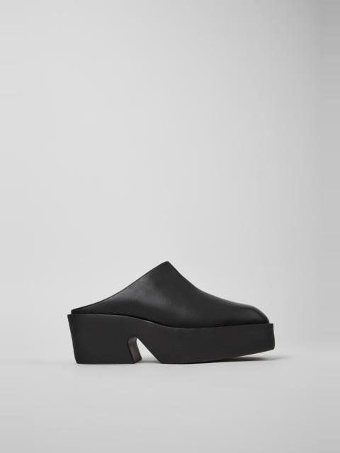 CAMPER Billie Black Leather Sandals for Women.