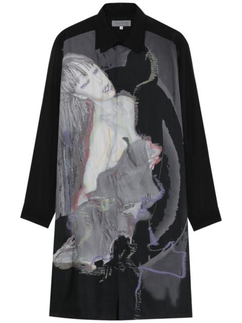 Yohji Yamamoto illustration-print shirt