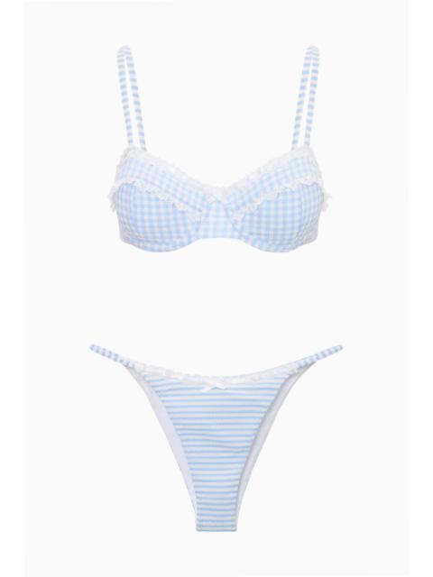 LoveShackFancy Rosavie Gingham Bikini