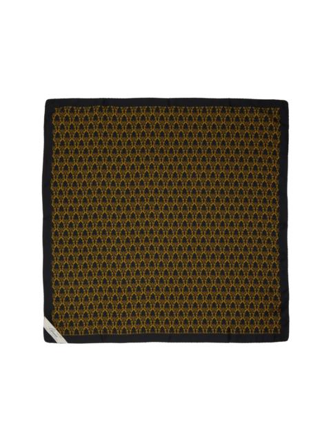 WILLY CHAVARRIA Black Silk Scarf