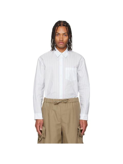 Simone Rocha White & Blue Easy Shirt