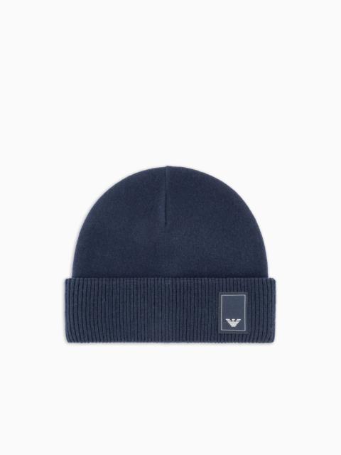 EMPORIO ARMANI Travel Essential wool beanie