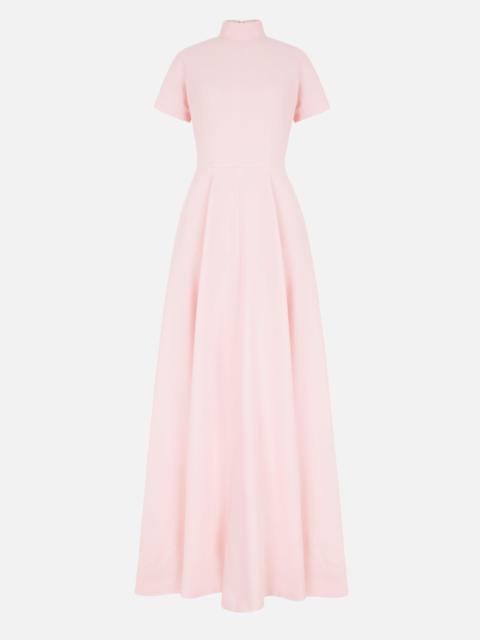 EMILIA WICKSTEAD Malinda Dress in Light Pink Single Wool Crepe
