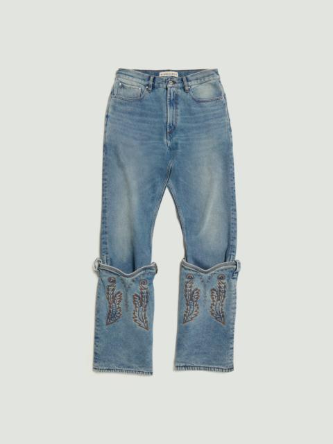 Y/Project Evergreen Mini Cowboy Cuff Jeans