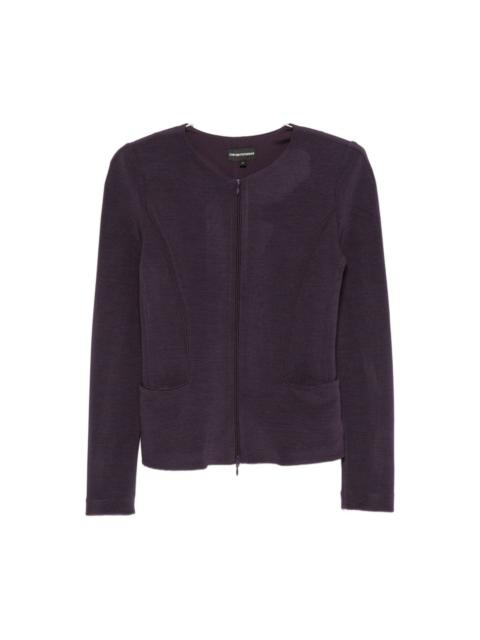 EMPORIO ARMANI Zipped blazer jacket