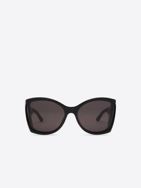 BALENCIAGA Women's Void Butterfly Sunglasses in Black