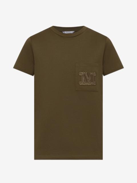 Max Mara Papaia logo-embroidered T-shirt