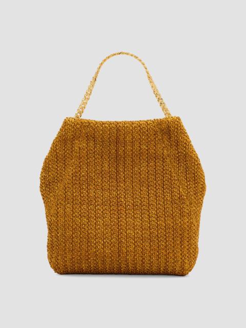 VERONICA BEARD Women's Small Raffia Slouch Handle Bag - Gold