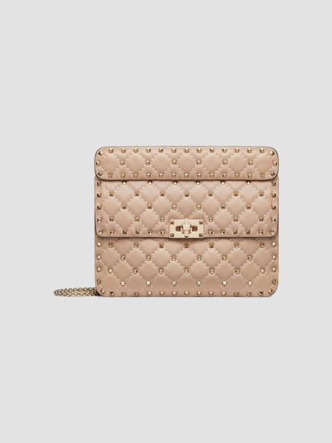Valentino Women's Medium Nappa Rockstud Spike Shoulder Bag - Beige