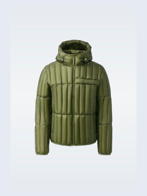 MACKAGE PETER Translucent ripstop light down jacket with hood