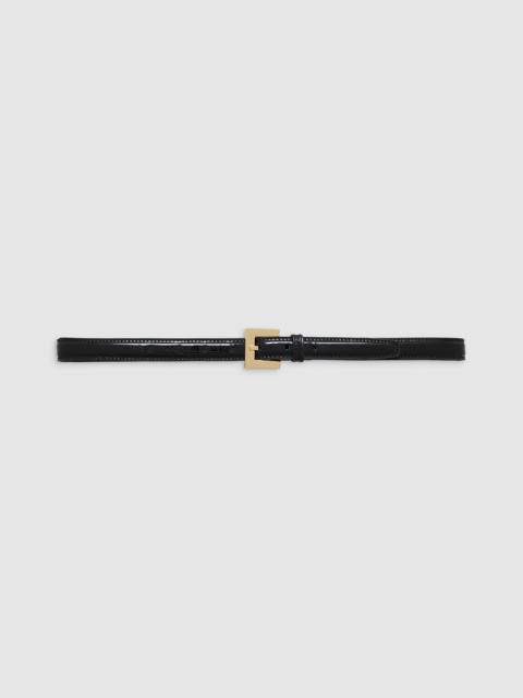 ANINE BING Nicola Belt - Black Patent