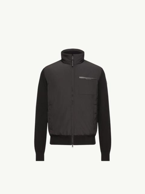 Moncler Wool & Cashmere Padded Zip-Up Cardigan