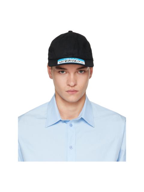 VETEMENTS Black 'My Name' Sticker Cap
